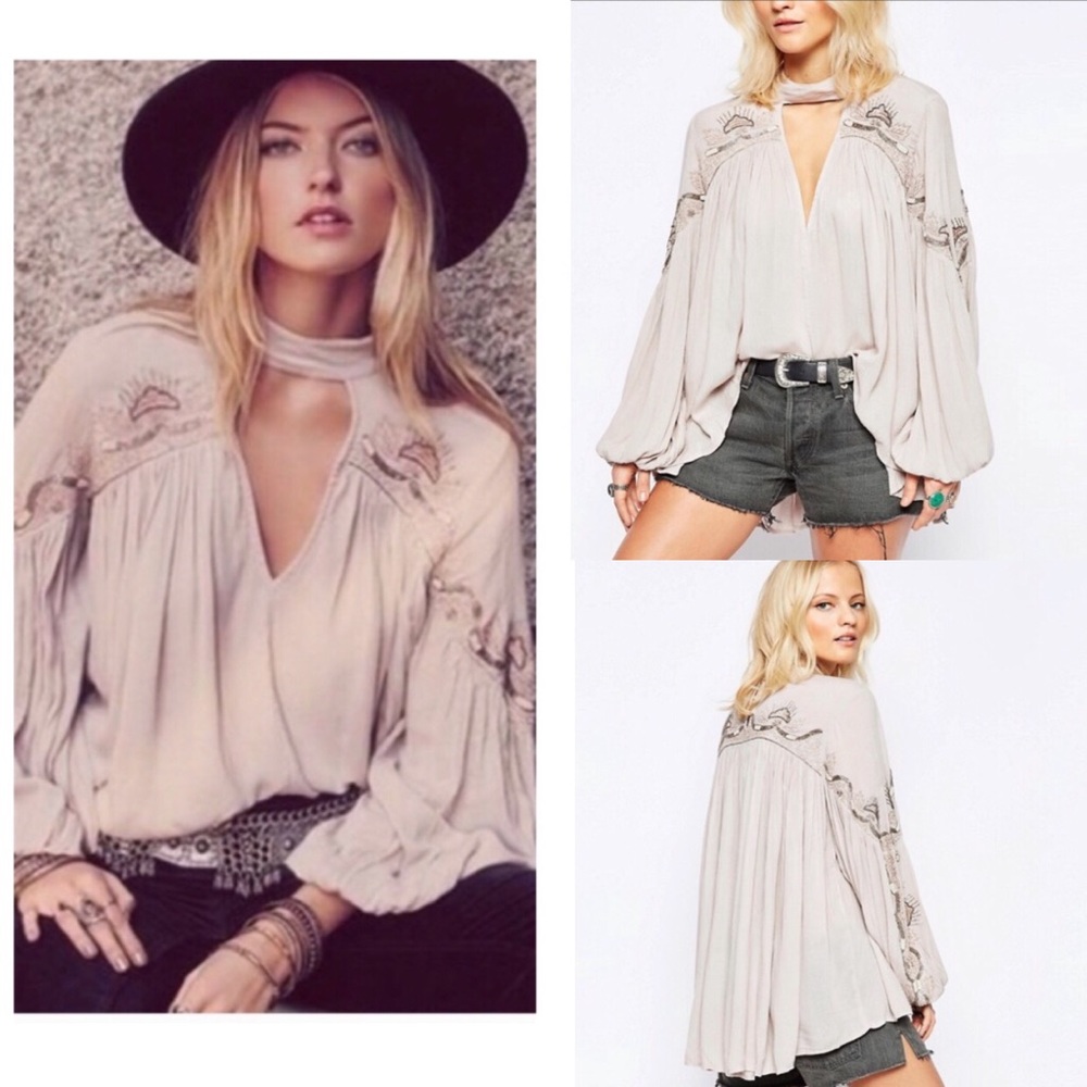 Free People sweet fantasy gauzey top